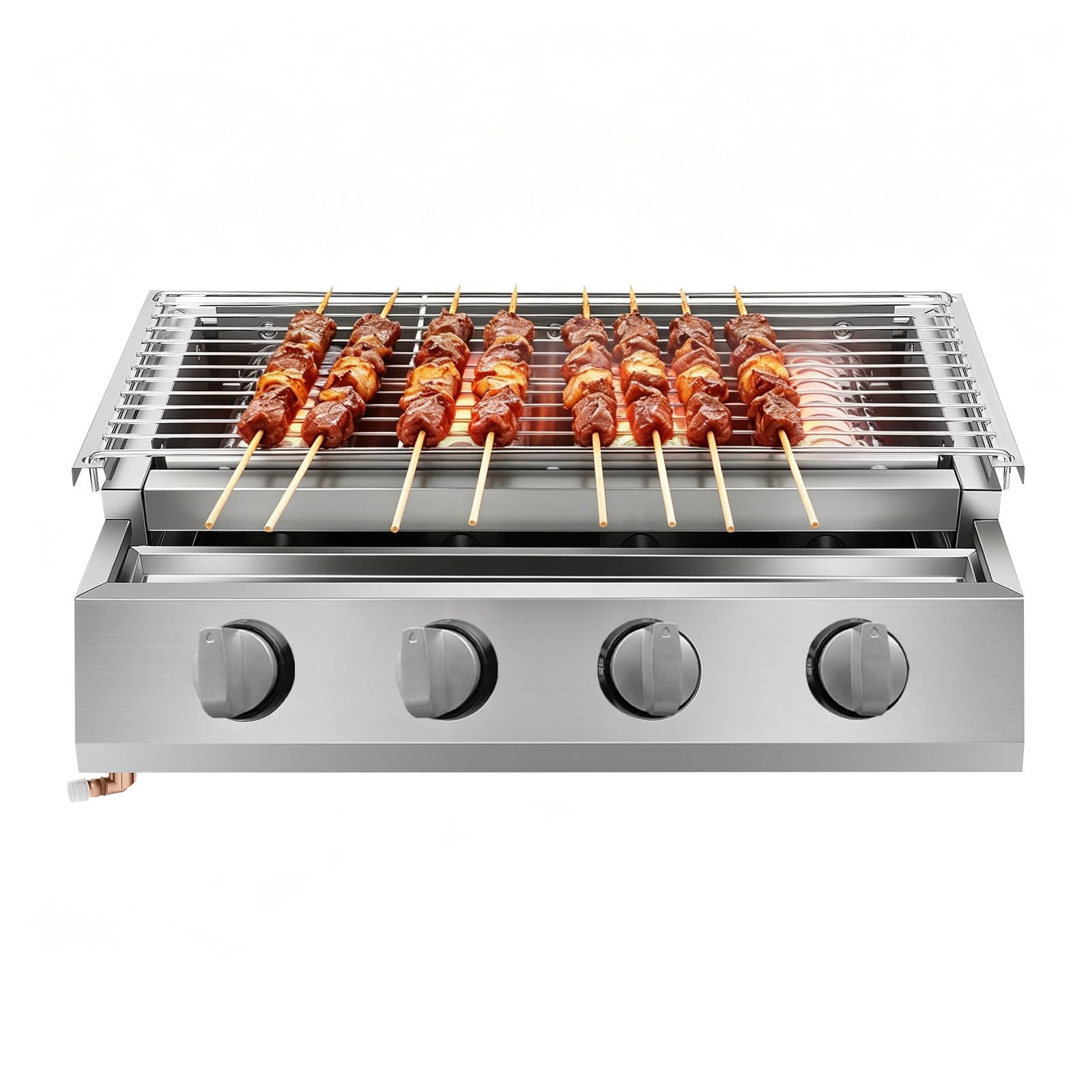 Barbacoa de Gas 4 Quemadores Acero Inoxidable