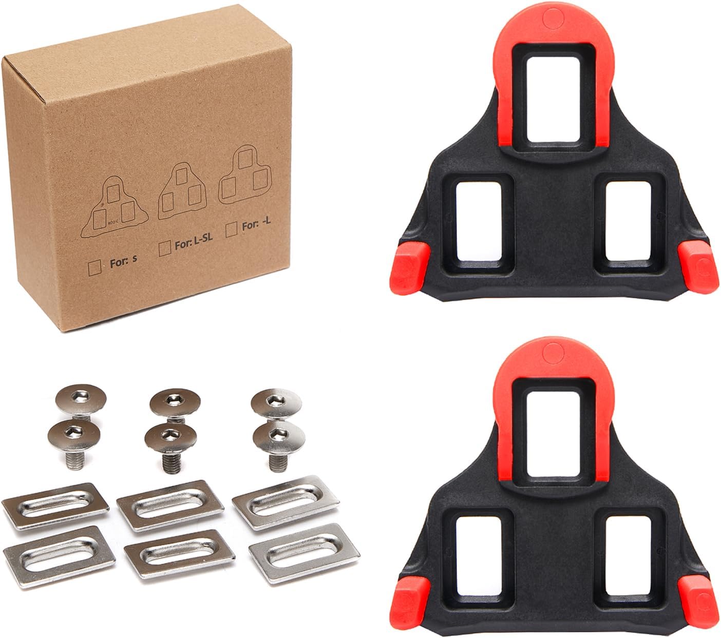 Bike Cleats Compatible with Shimano SPD-SL Locking Cycling Pedals Indoor Cycling & Road Bike Cleats