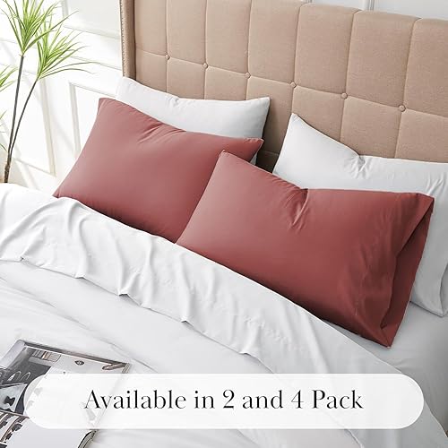 Miniatura 40 de Southshore Fine Living, Inc. Juego de 2 fundas de almohada de tamaño estándar, se adapta a almohadas de tamaño matrimonial, individual, queen, 10