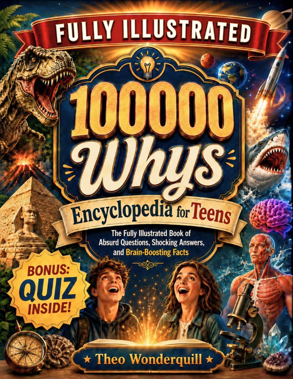 100000 Whys Encyclopedia for Teens: The Fully Illustrated Book of Absurd Questions, Shocking Answers and Brain-Boosting Facts