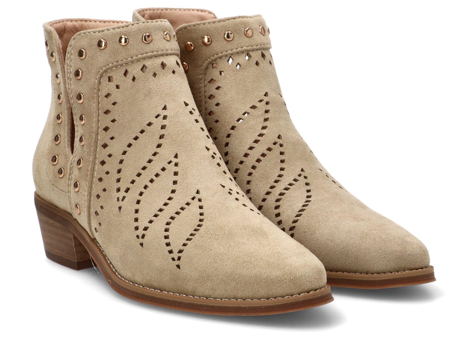 Etika Botines de Entretiempo para Mujer, Diseño Casual con Aperturas Laterales, Calce Fácil y Tacón Medio de 4cm, 31128