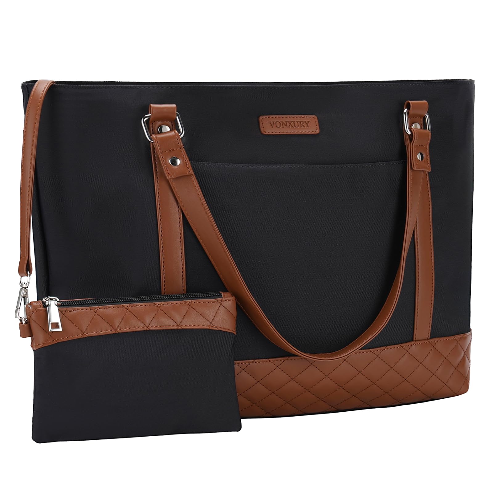 VX VONXURY Borsa Donna Grande Tote Bag Università Borsa Porta pc 15.6 pollici Impermeabile Laptop Borse Lavoro Donna con Piccola Portafoglio Borsa a Tracolla per Scuola Shopper