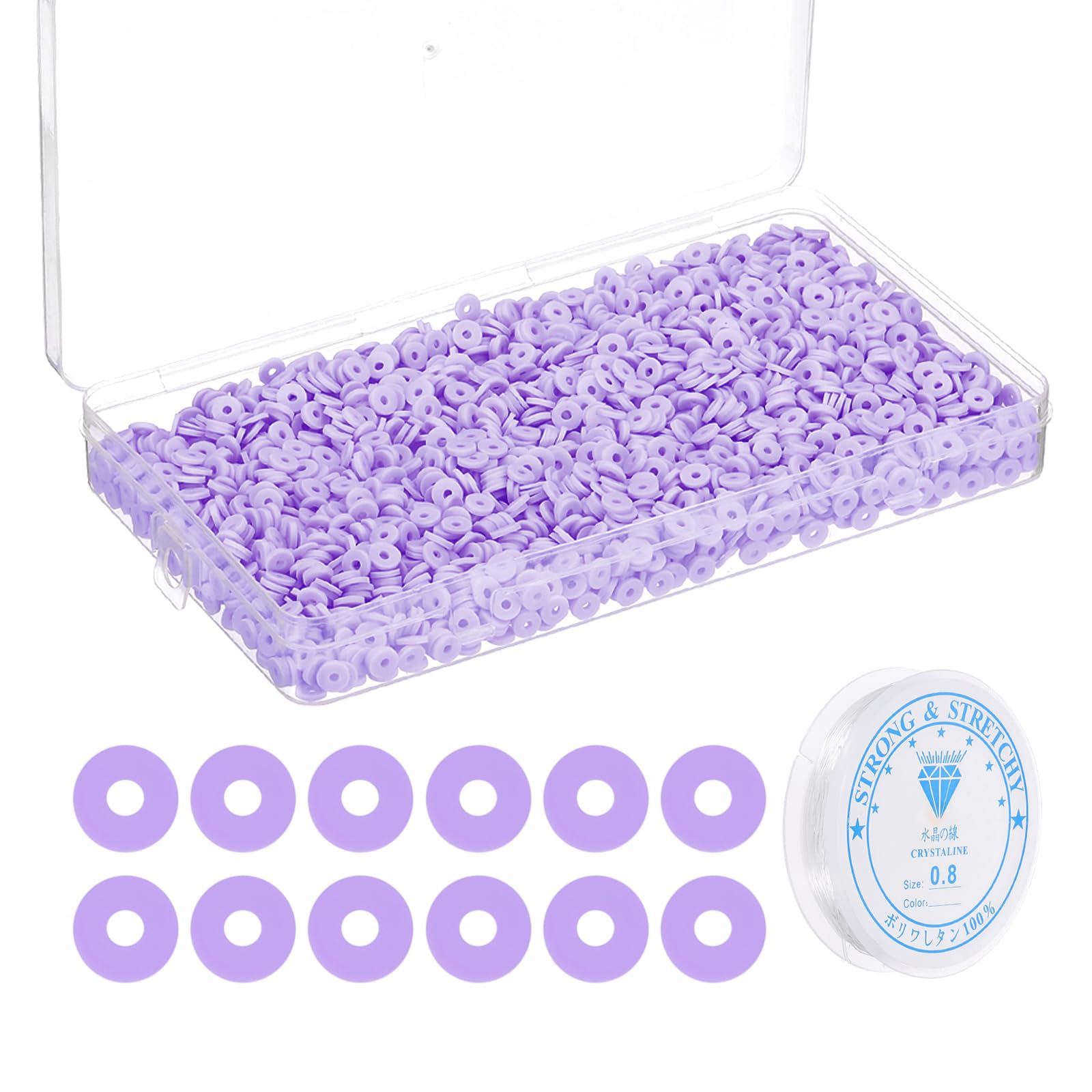PATIKIL 4000 Pcs Clay Beads Bracelet Making Kit