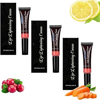 3 PCS Lip Lightening Cream for Dark Lips,Lip Lightener for Smokers and Non-Smokers,Brightening Lip Balm,Help fade lip discoloration,Deep Moisturizing,10ml/0.33fl.oz