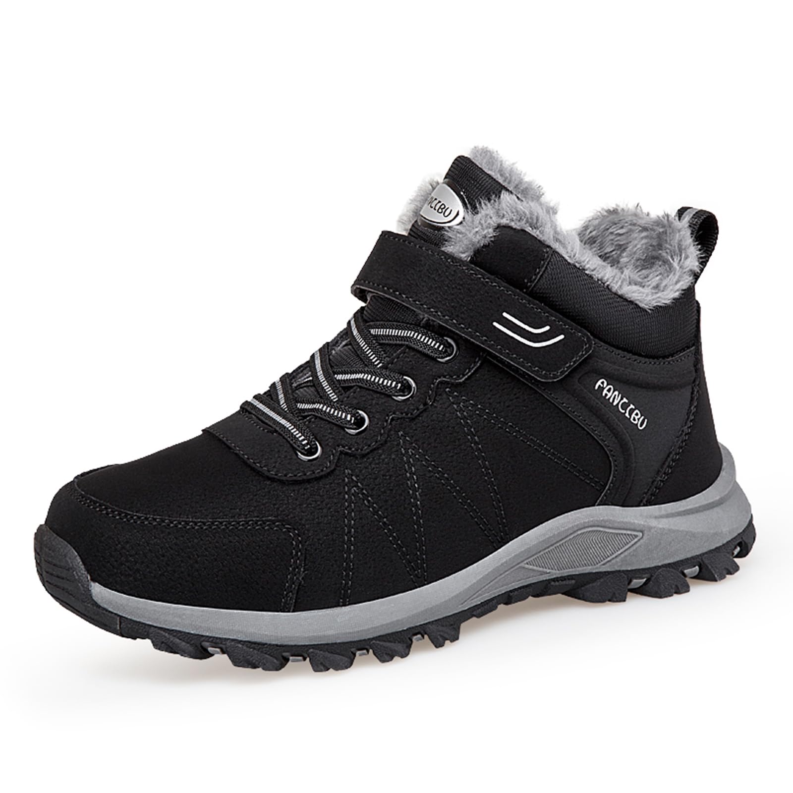 Stivali da Neve Donna Invernali Stivali Caldi Stivaletti da Escursionismo Antiscivolo Scarpe da Trekking Outdoor Impermeabili