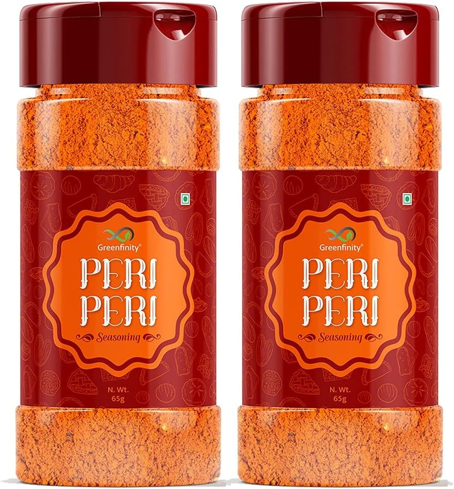 GreenFinity Peri Peri Multi Purpose Masala Seasoning, 65g, (Buy 1 Get 1 Free), All Premium.