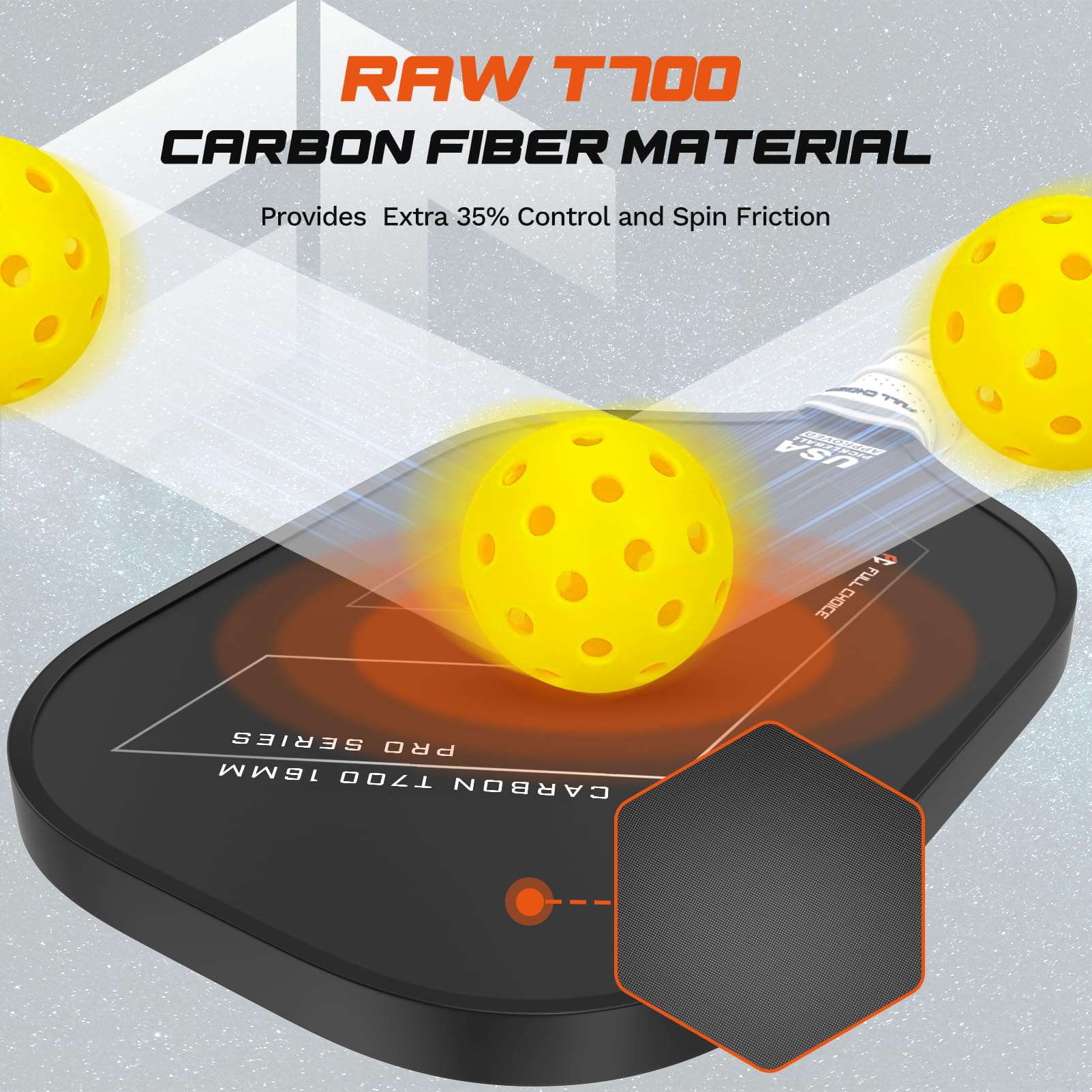 ピックルボール パドル T700 生カーボンファイバ USAPA承認 Fc Amazon.co.jp: Zen ピックルボール ハイブリッドパドル USAPA