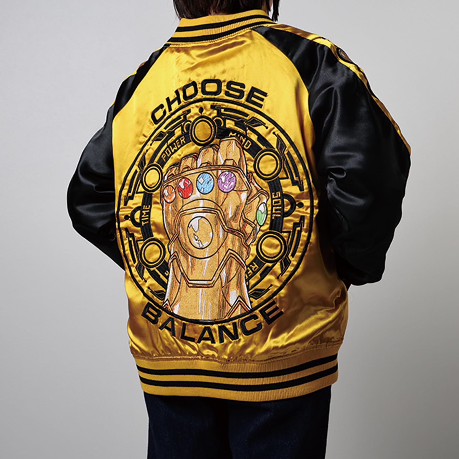 Amazon.co.jp: [丸眞] スカジャン(L) MARVEL サノス マッドタイタン