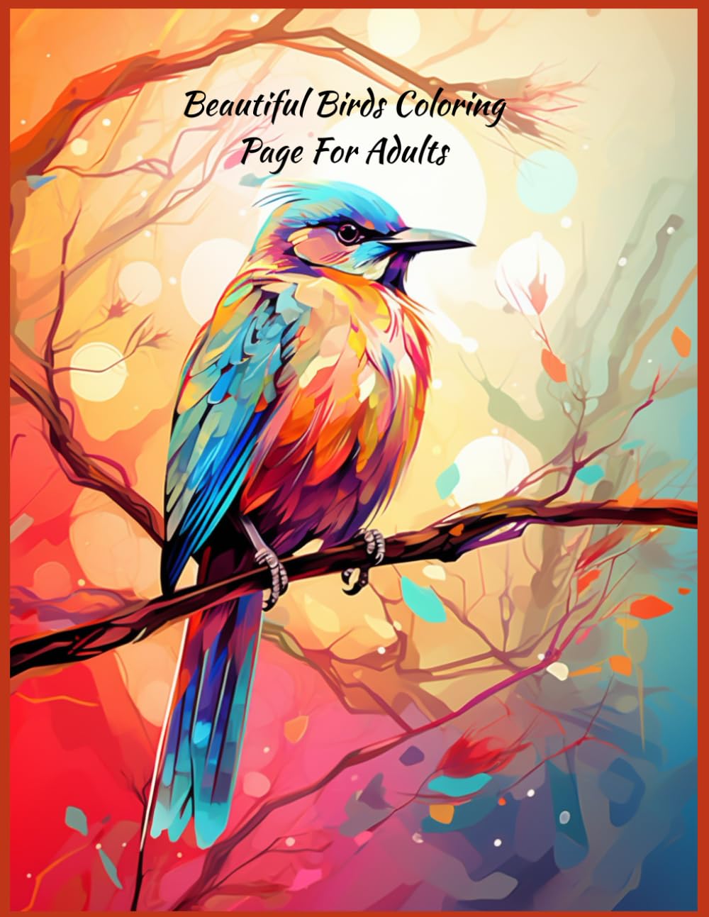 Beautiful Birds Coloring Page For Adults