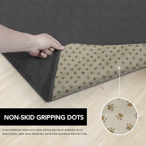 Vista 106 de Easy-Going - Funda protectora, 100 % impermeable, protector de muebles, funda de sofá, funda antideslizante lavable, reutilizable, contra Beige
