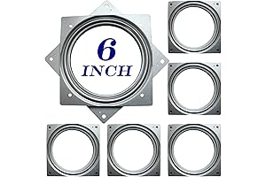 6-Inch Lazy Susan Hardware: 6-Pack Rotating Bearing Plate