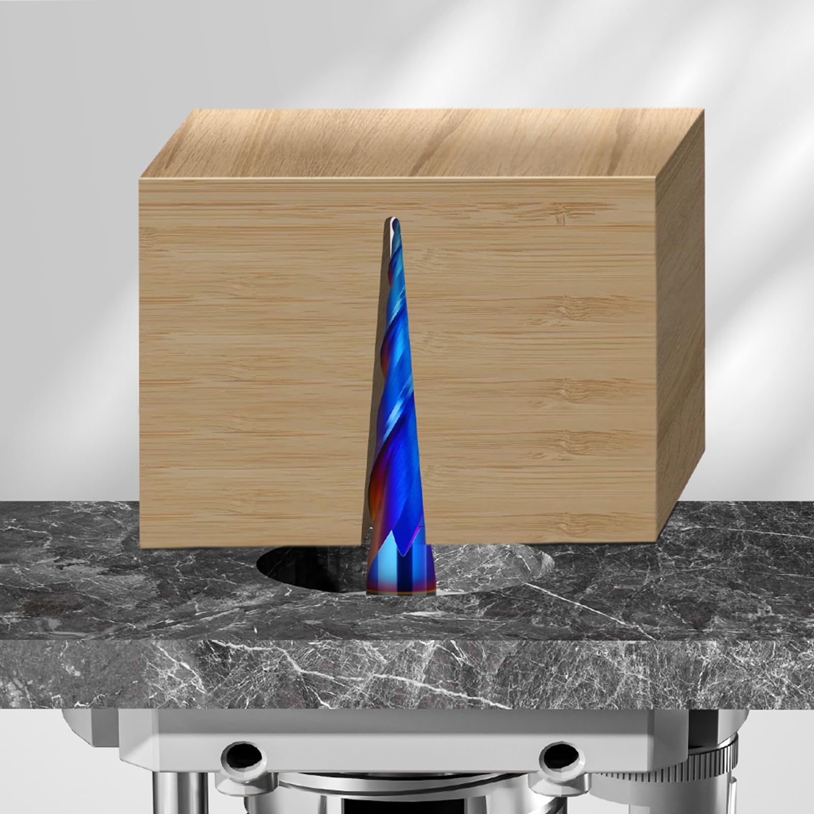 MACHSWON Straight Two Flute Router Cutter 8mm Shank,2mm Cut Diameter & 25.4mm Cut Length,Tungsten Carbide Tipped,Milling Cutter Straight Router Bit - Image 4