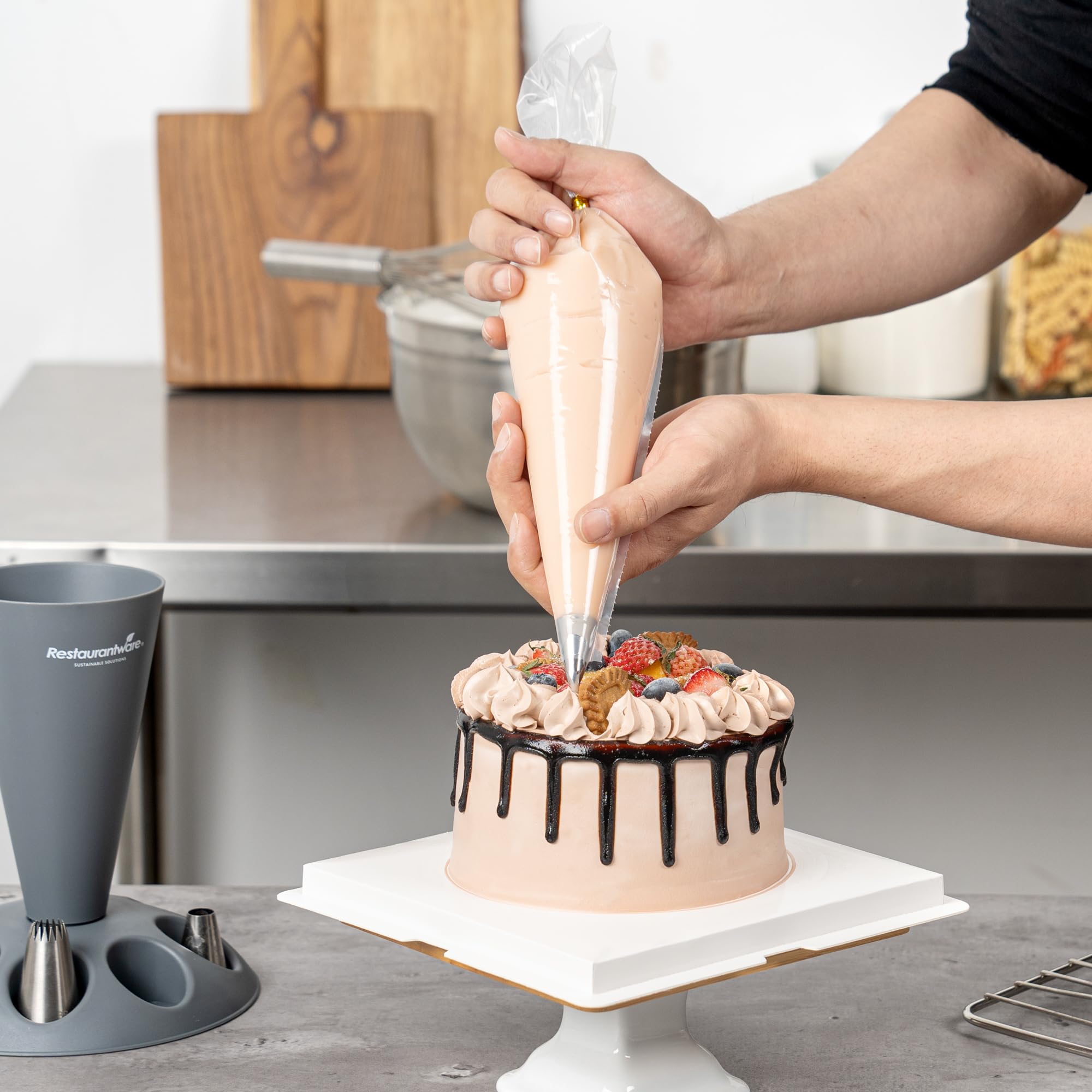 Restaurantware Einweg-Spritzbeutel aus Kunststoff, transparent, 40 Stück