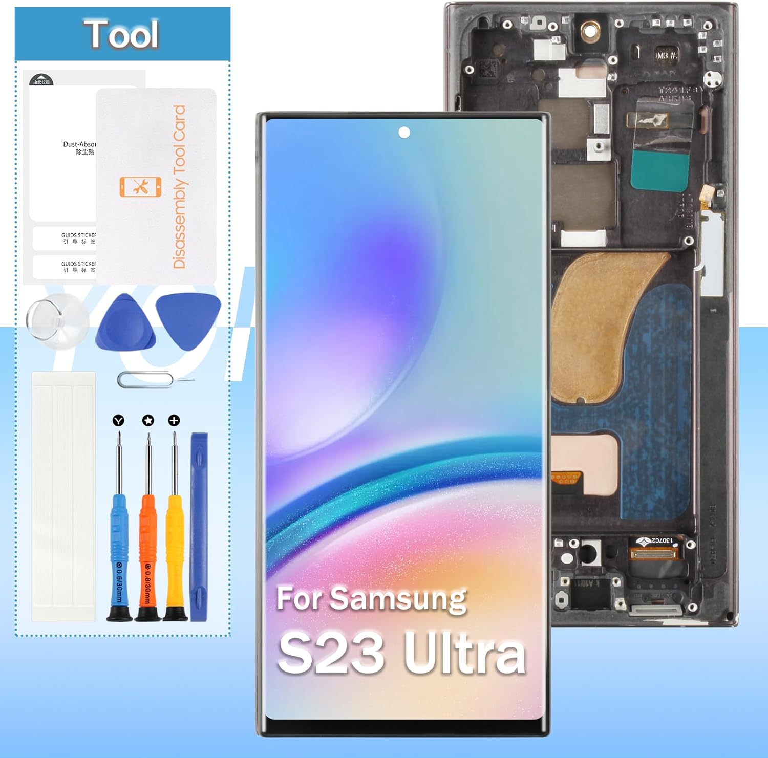 [for US Version] Screen Replacement for Samsung Galaxy S23 Ultra (Incell) SM-S918U S918A S918W LCD Display Touch Digitizer Assembly(Not Fingerprint)