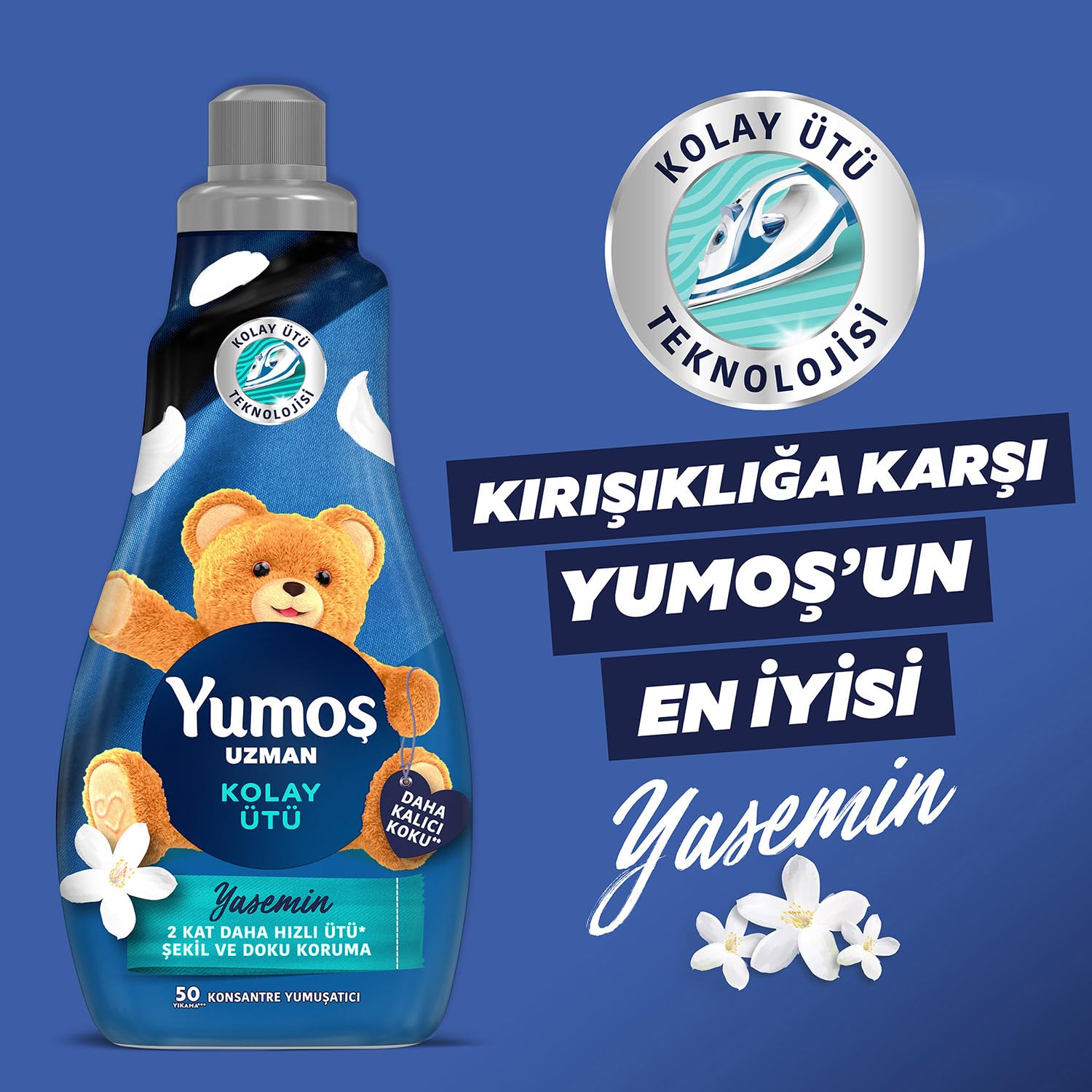 Yumoş Kolay Ütü Yumuşatıcı 1200 ml + Yumoş Sıvı Canlandırıcı Terapi Siyahlar 1690 ml (3 paketi)