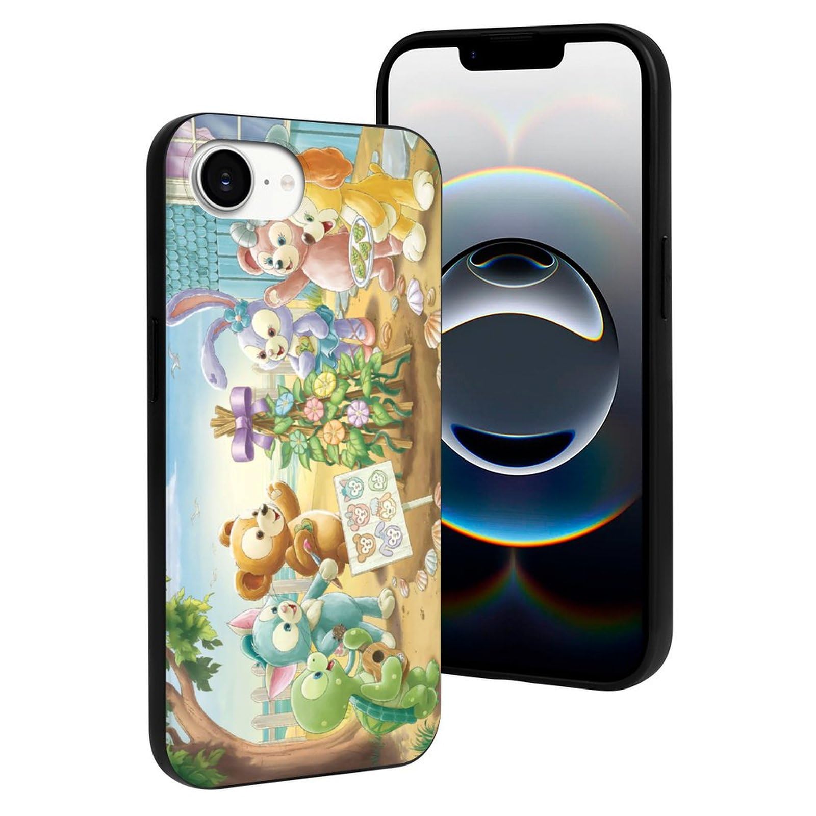 ダッフィフレンズスマホケース　確認画像の為購入出来ません ダッフィーフレンズリナベールオルメルfrom all of us いって