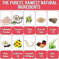 Vista 4 de Jabón natural de acción rápida para aliviar la picazón, jabón de calamina calmante para la piel con picazón, picazón de insectos, eccema, erupción