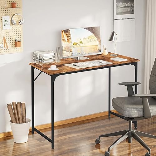 Miniatura 2 de Escritorio de computadora de estilo moderno y simple de 40 pulgadas, escritorio para juegos y escritorio de oficina en casa para estudiar, escribir