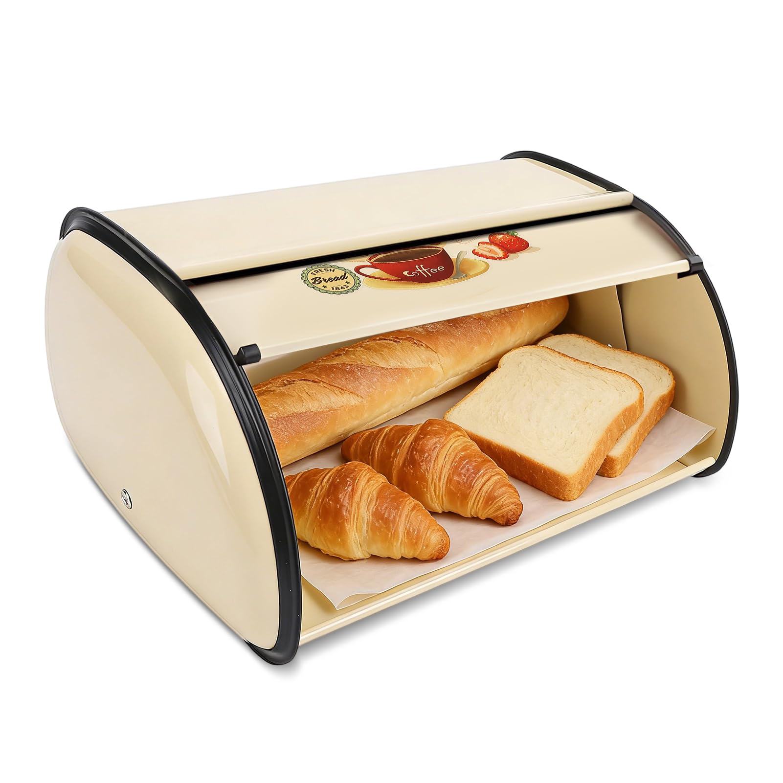 Amazon.com: Bread Box,Roll Top Bread Box Vintage Bread Container