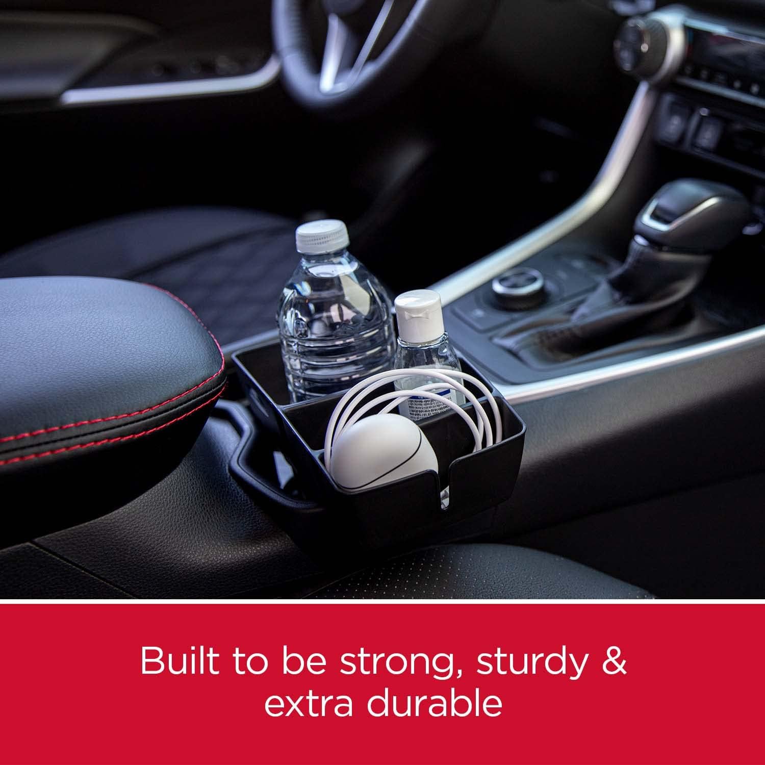 Rubbermaid Automotive Cup Holder Car Storage Organizer Caddy, Standard - 3319-20 , Black : Automotive