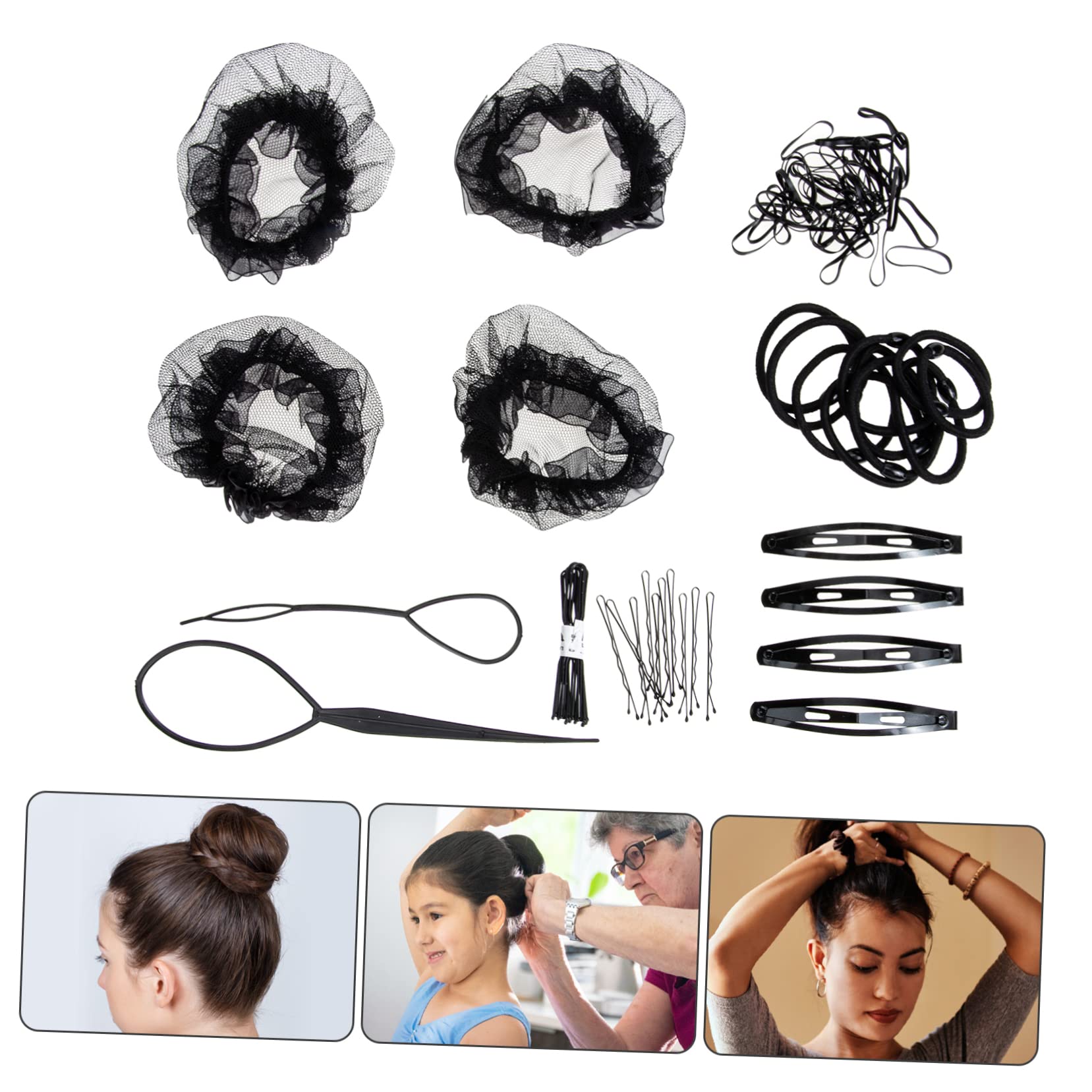 DOITOOL 5sätze Unsichtbare Haarnetze Für Duttfrisuren Elastische Haarnetze Für Frauen Und Mädchen Atmungsaktiv Und Komfortabel Für Ballett Und Hochsteckfrisuren