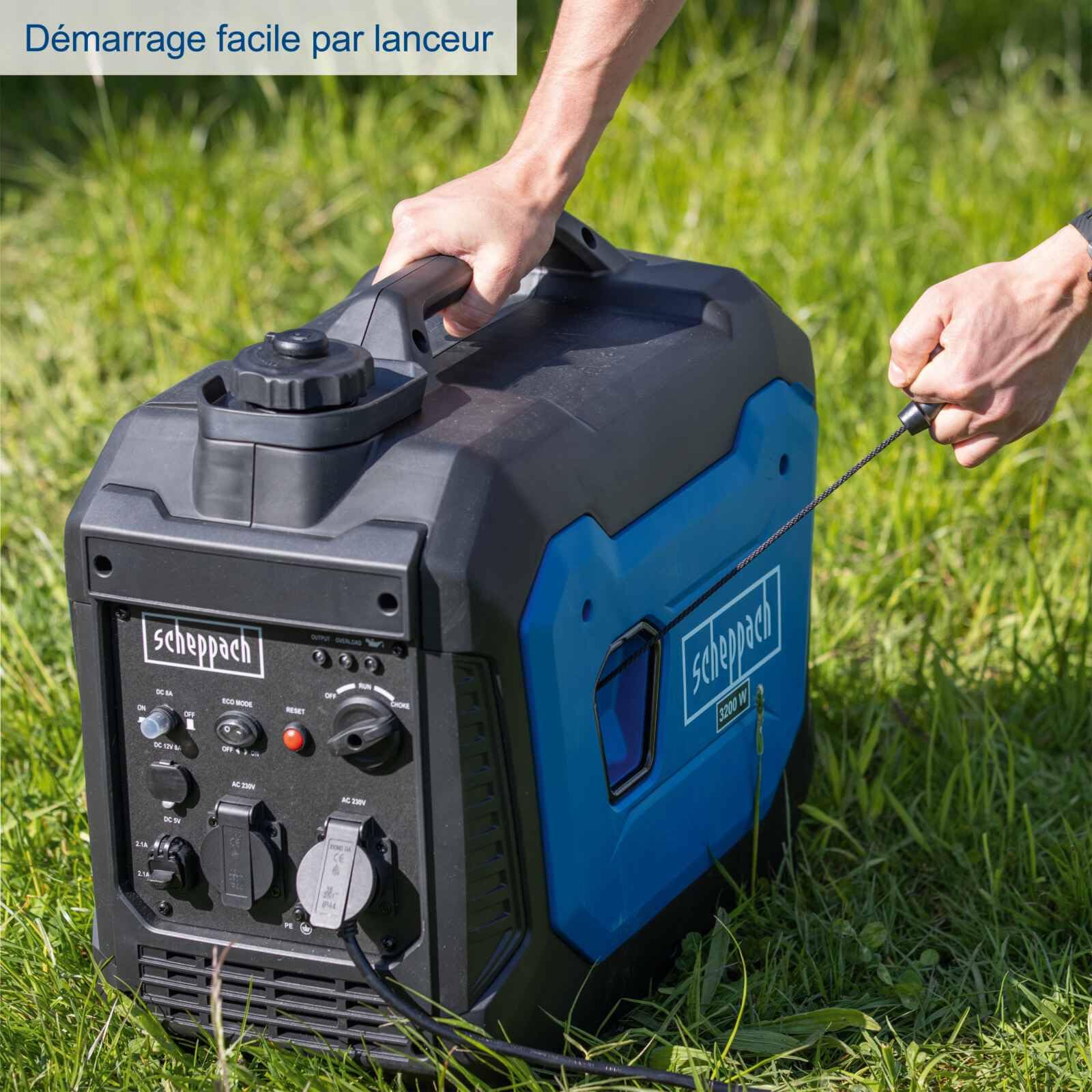 Scheppach Groupe électrogène inverter SG3500i - Moteur 4T - 230 V - 3500 W