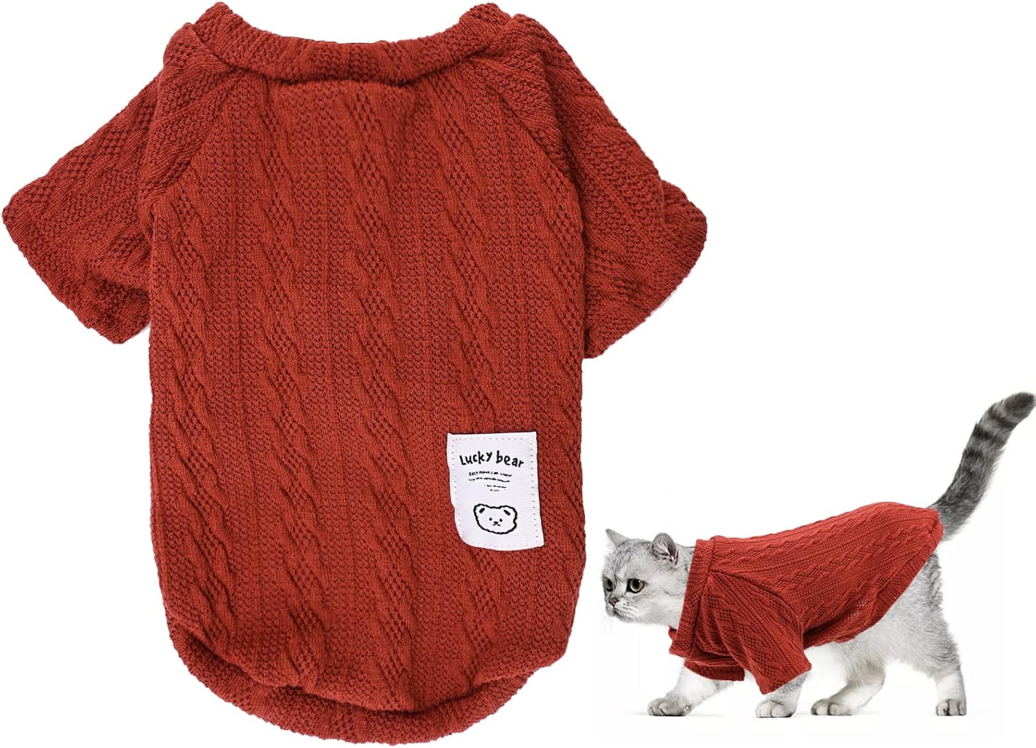 Dog Jumper, Warm Dog Sweater, Puppy Sweater Winter Knitted Dog Pullover