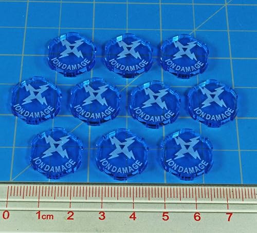 Vista 28 de LITKO Colección de actualización de tokens de juego Fichas de combate Compatible con Star Wars: Legion Pánico Supresión Daño iónico