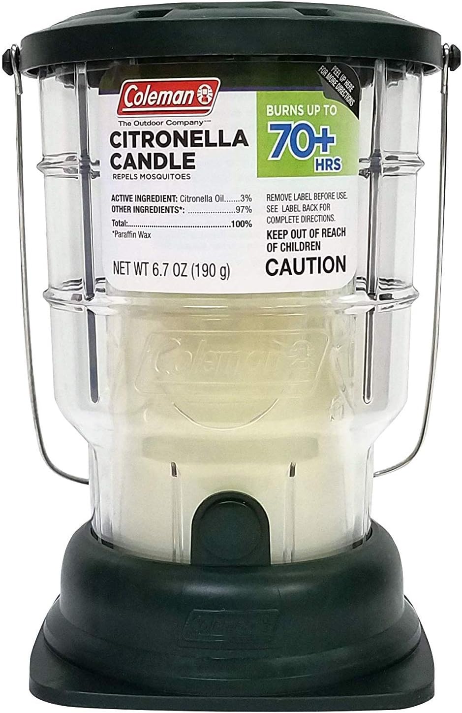 Amazon.co.jp Coleman Citronella Candle Outdoor Lantern 70+ Hours, 6.