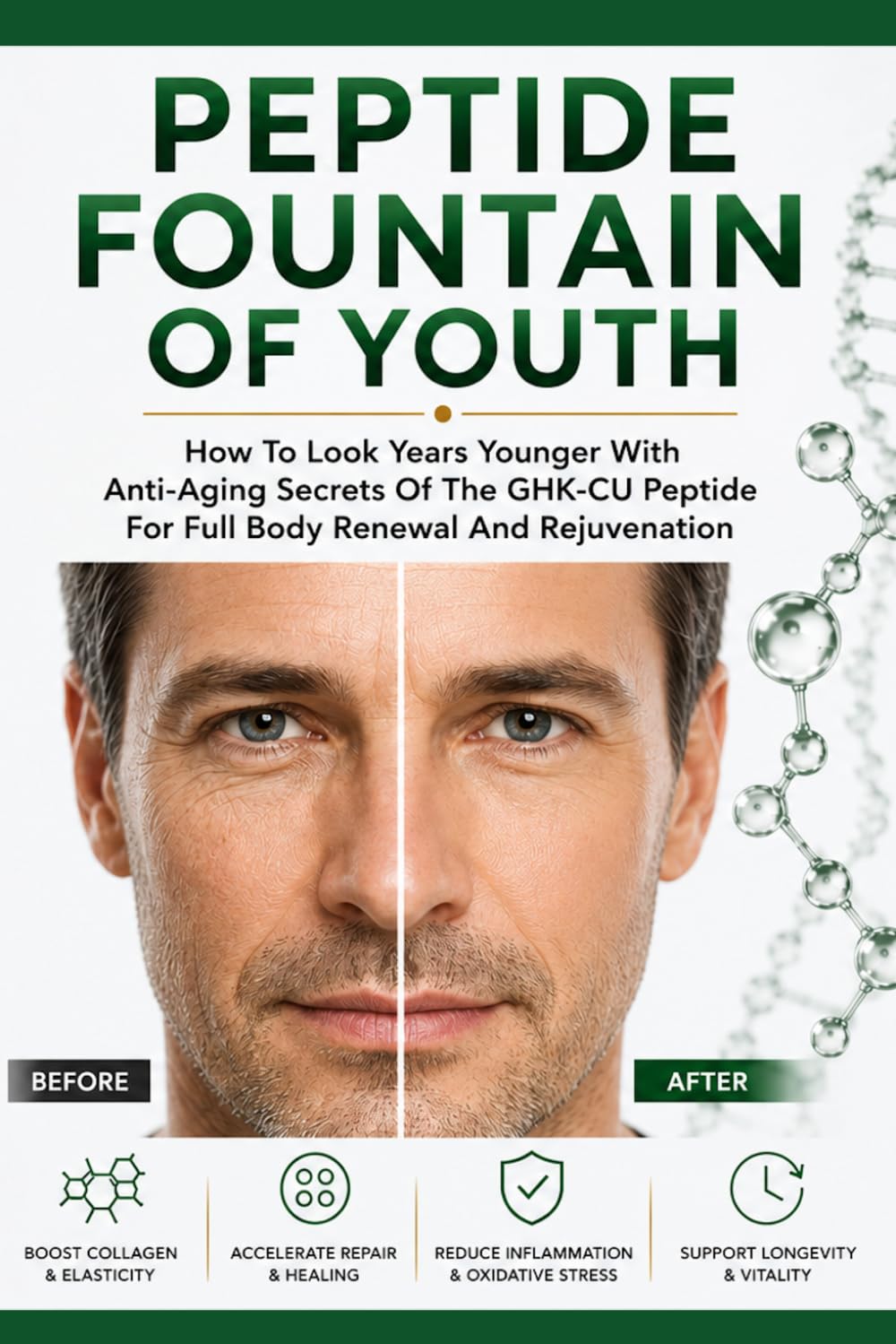Peptide Fountain Of Youth: How To Look Years Younger With Anti-Aging Secrets For Full Body Renewal And Rejuvenation With The GHK-CU Peptide