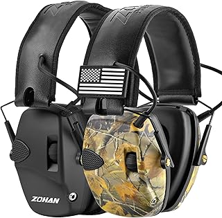 ZOHAN EM054 Electronic Ear Protection for Shooting Range with Sound Amplification, 2 Pack - ZOHAN