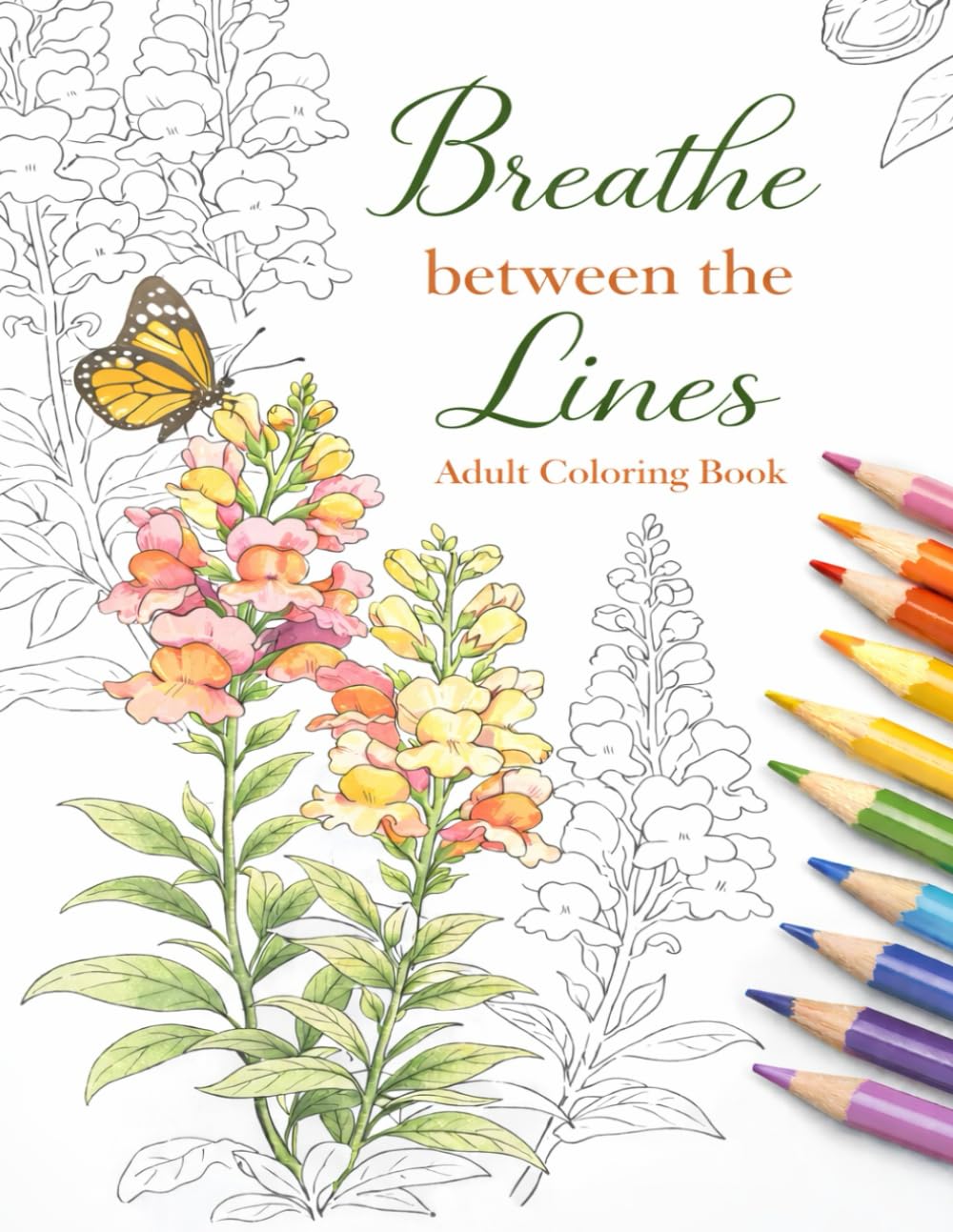 Breathe Between the Lines Adult Coloring Book