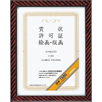 Amazon | コクヨ 額縁 金ラック 六ツ切り カ-20N | 賞状額縁