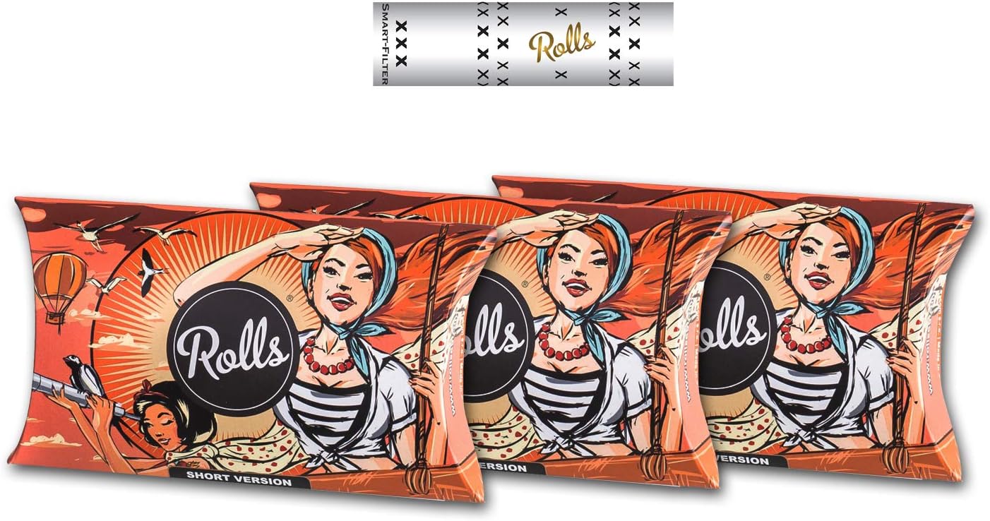 rolls3 x 50 Shorties | 7 mm, ys/m, Orange