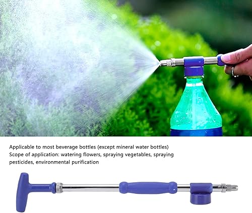 Miniatura 2 de TOPINCN Rociador manual de jardín, cabezal de riego, varita de riego, botella de bebida, boquilla de cabeza, pulverizador de atomización a presión