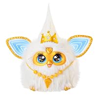 Furby Gold Glam, Giocattolo di Peluche interattivo - Versión Italiana