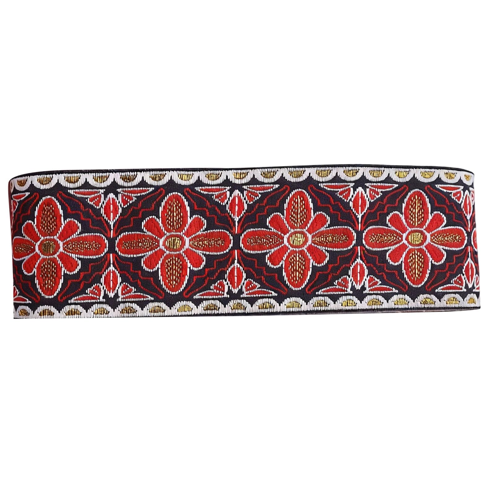 Carotoe C Arotoe Retro Sewing Ribbon 7.1Yardx50mm Polyester Webbing Decorative Trim For Garment Making Sewing Raft Lothing Accessories Raft Supplies