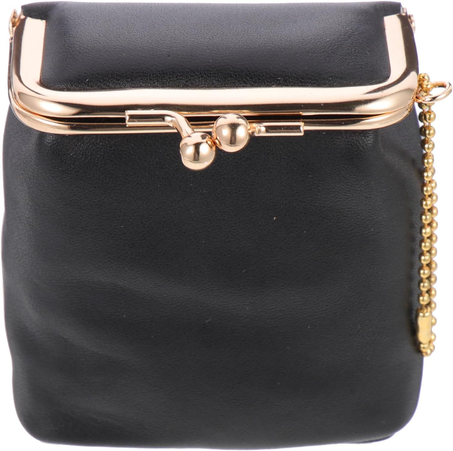 Mini Square Lipstick Holder Cosmetic Bag Black, Portable Lipstick Storage Holder with Buckle, Travel Lip Gloss Organizer for Outdoor and Handheld Use