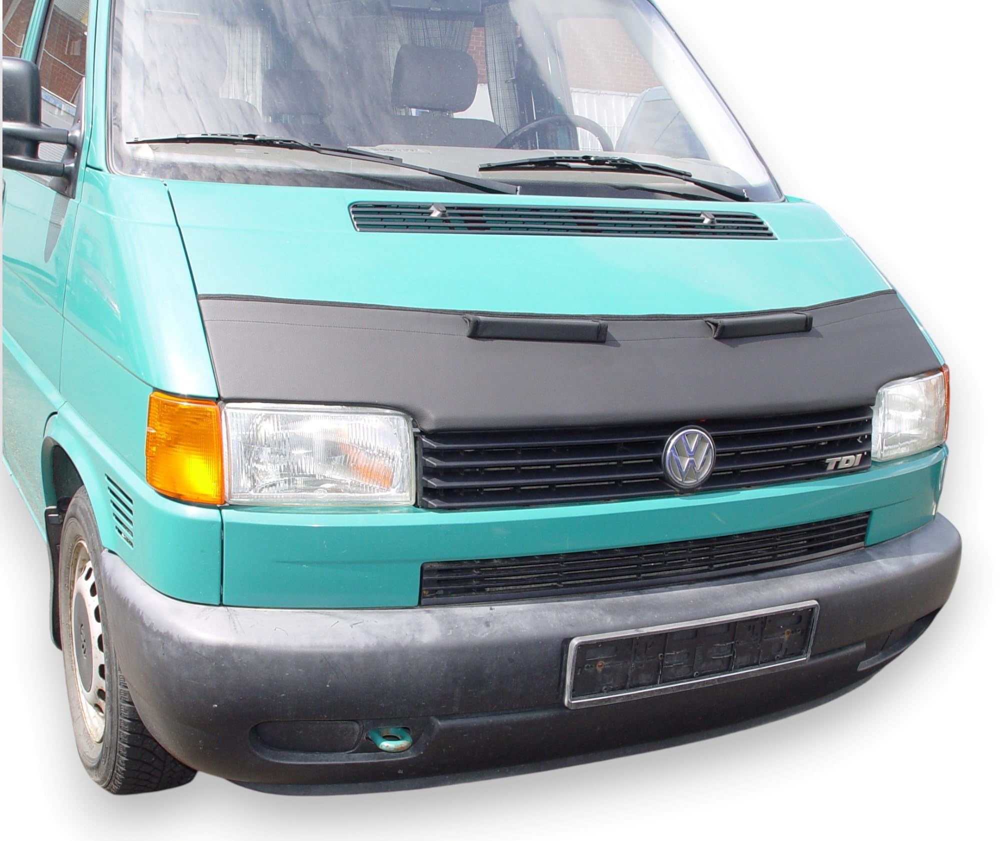 AB-00248 Auto-Bra Motorhaubenschutz kompatibel mit VW Volkswagen T4 Kurz Transporter Multivan Caravelle Haubenbra Steinschlagschutz Tuning Bonnet Bra