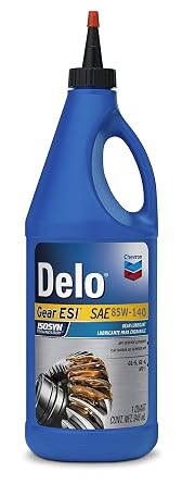 Chevron Delo Gear SAE 85W-140 Gear Lubricant, 1 Qt