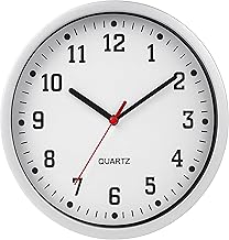 BH | Wall Clock 9" Silent | Non Ticking Decorative Modern Quartz Clocks | Round Wall Clock Battery Operated | Easy Readable Number | for Living Room Office School Bedroom Kitchen Decor - by BEST HOUSE