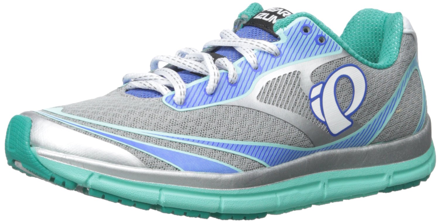 Pearl Izumi Women's W EM Road N 2 V3-W, Silver/Aqua Mint, 5 B US