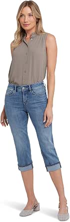 NYDJ Women's Marilyn Straight Leg Jeans - Slimming Lift Tuck Technology, Dark Wash