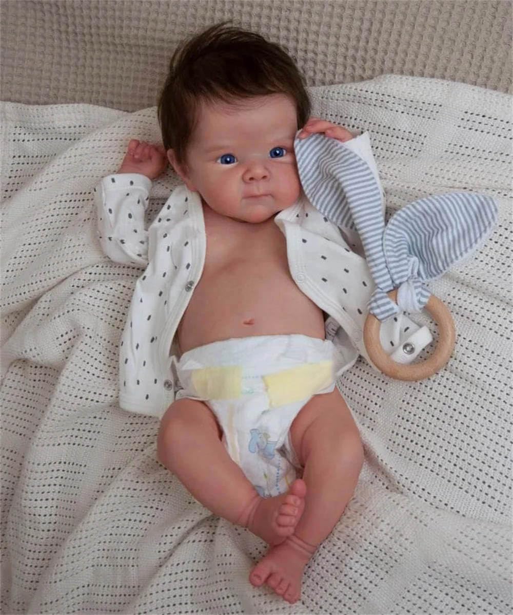 Zero Pam Reborn Baby Dolls Silicone Full Body-18 in Realistic Baby Doll That Look Real, Full Silicone Babys Doll, Real Life Reborn Dolls with Accessories