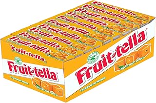 Fruitella, Orange Flavour, Chewy Toffee Stick Pack, 900 Gm- Pack of 20.