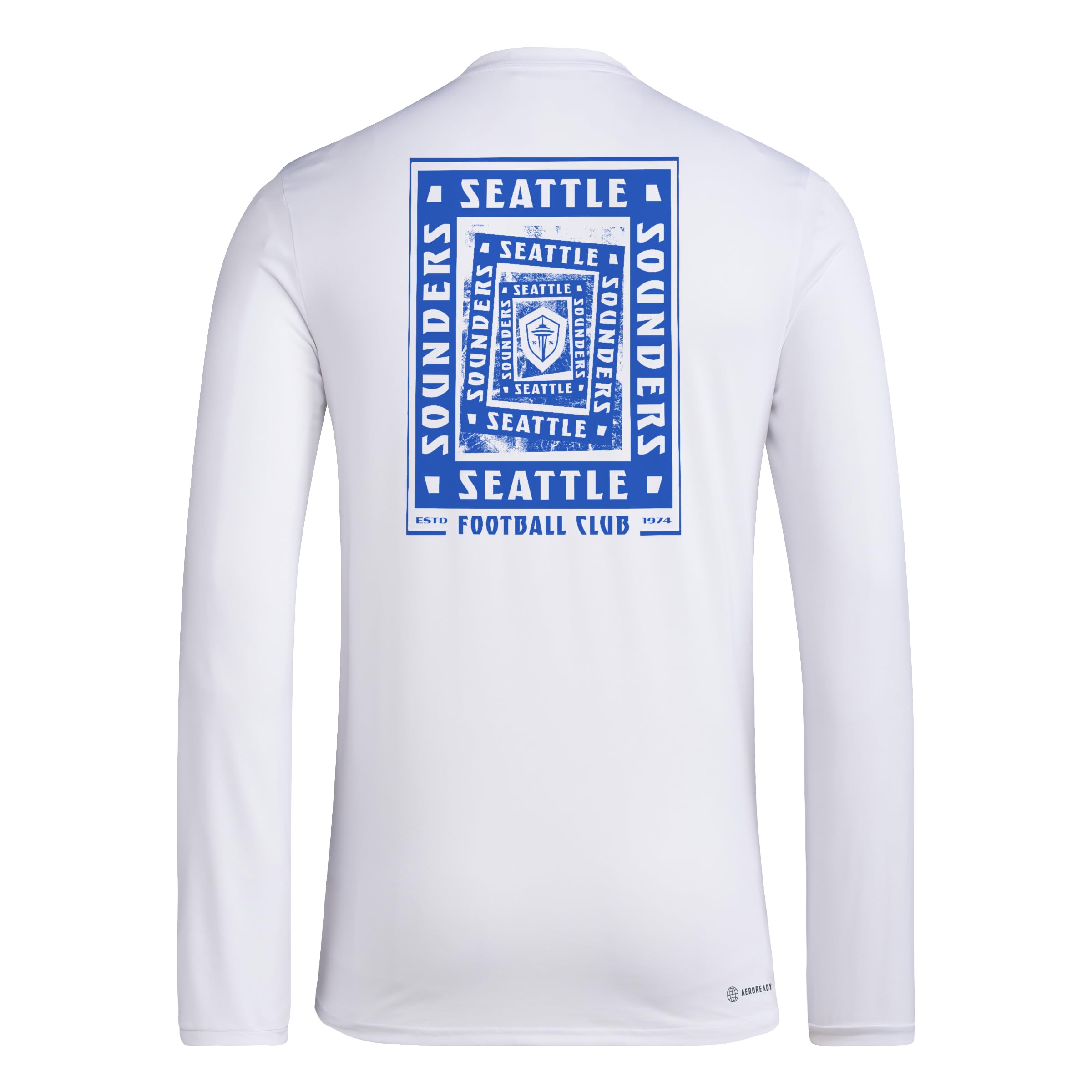 adidas Seattle Sounders FC Pre-Game Long Sleeve T-Shirt Seattle Sounders FC Pre-Game - Camiseta de Manga Larga Hombre