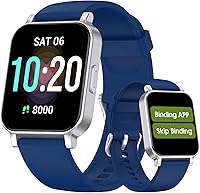 DAVIKO Senior Smart Watch No App/Phone Required - Waterproof Pedometer Fitness Tracker with Heart Rate, Sleep Monitor for Elderly