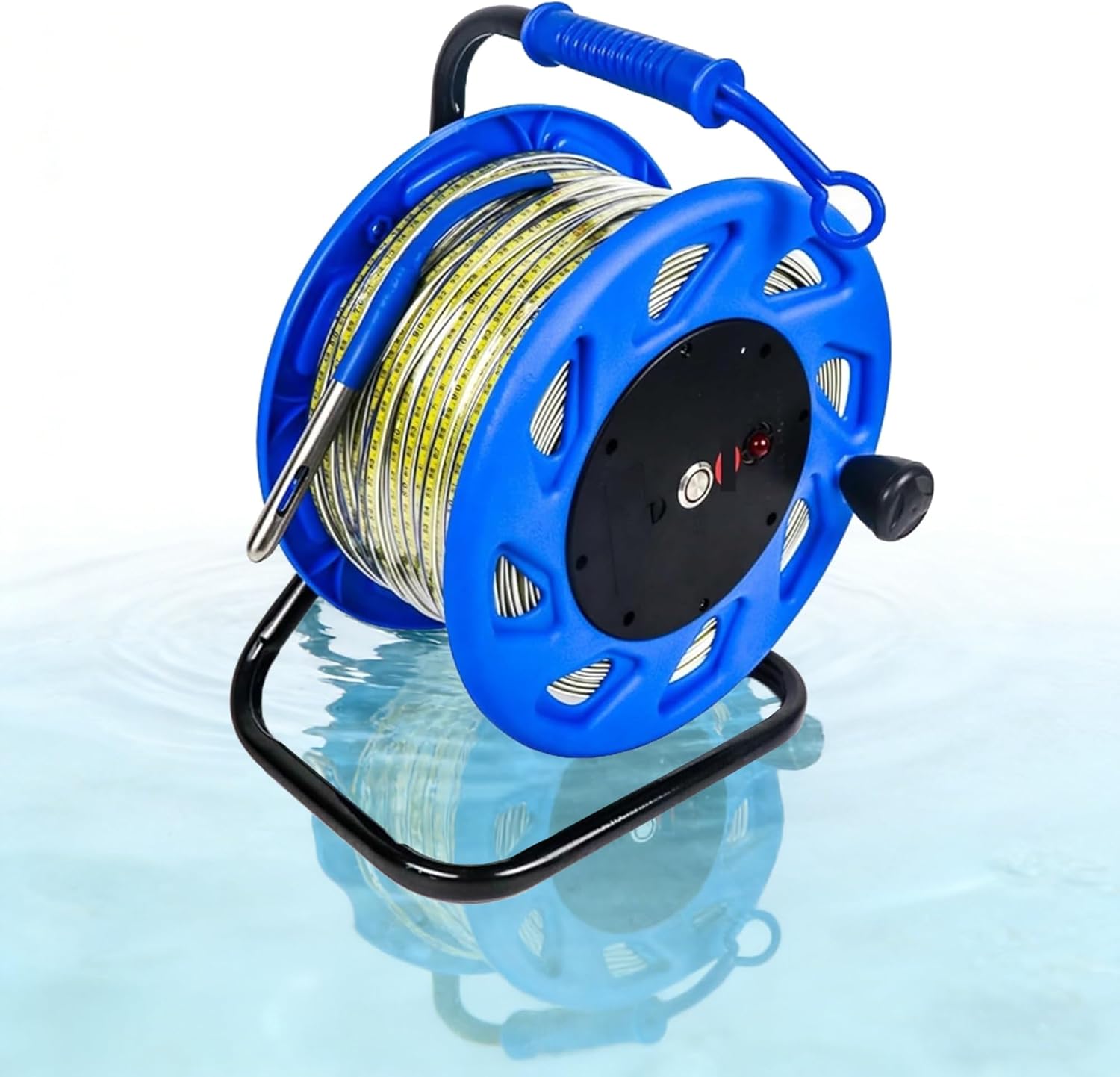 High-Precision Steel Tape Water Level Meter, 30-300m Depth Gauge for Borehole & Groundwater Measurement, Portable Depth Ruler, Accurate Water Level Indicator