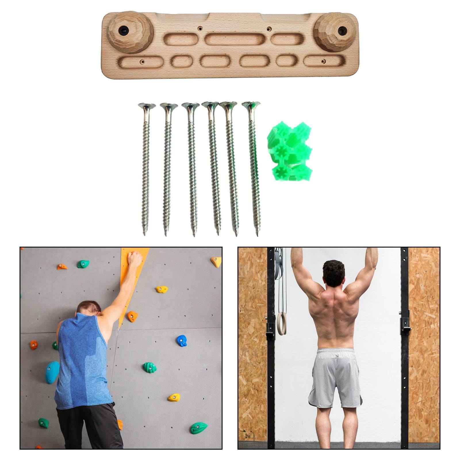 Tavola da Arrampicata in Legno per Adulti e Bambini, per Interni ed Esterni, per rafforzare Le capacità di Presa, per Allenamento in Famiglia, per