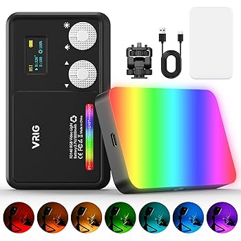 Amazon | VRIG 撮影用ライト RGB LED ビデオライト 小型 撮影